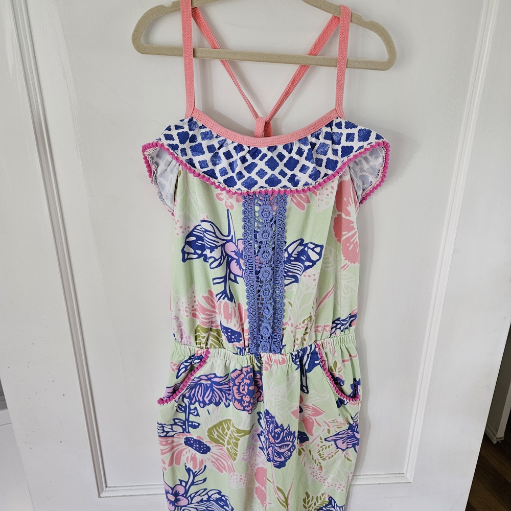Matilda Jane Pink and Blue Floral Dress